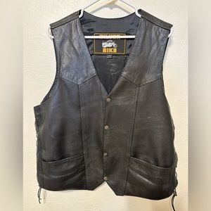 Silver Bike Leather Vest